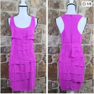 Shoshanna 12 Tiered Ruffle Sheath Dress